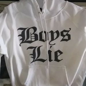 White Boys lie Hoodie